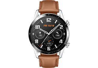 HUAWEI Watch GT 2 46mm Classic/Pebble Smartwatch Leder, 140-210 mm, Braun