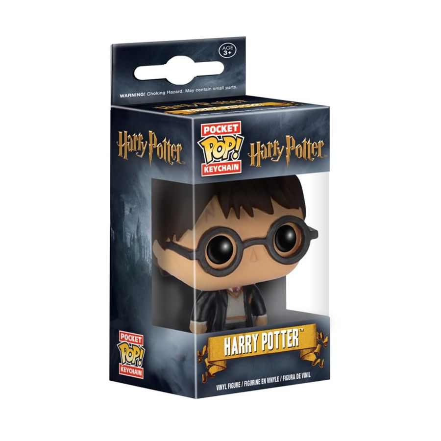 Harry Potter Pocket Pop! Schlüsselanhänger-Figur in einer Box-Präsentation.