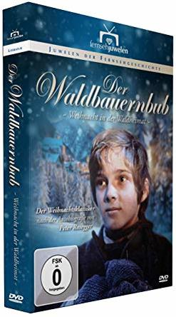 DVD-Cover von „Der Waldbauernbub“. Ein junger Mann im Vordergrund. Hintergrund zeigt einen verschneiten Wald. Text auf Deutsch.