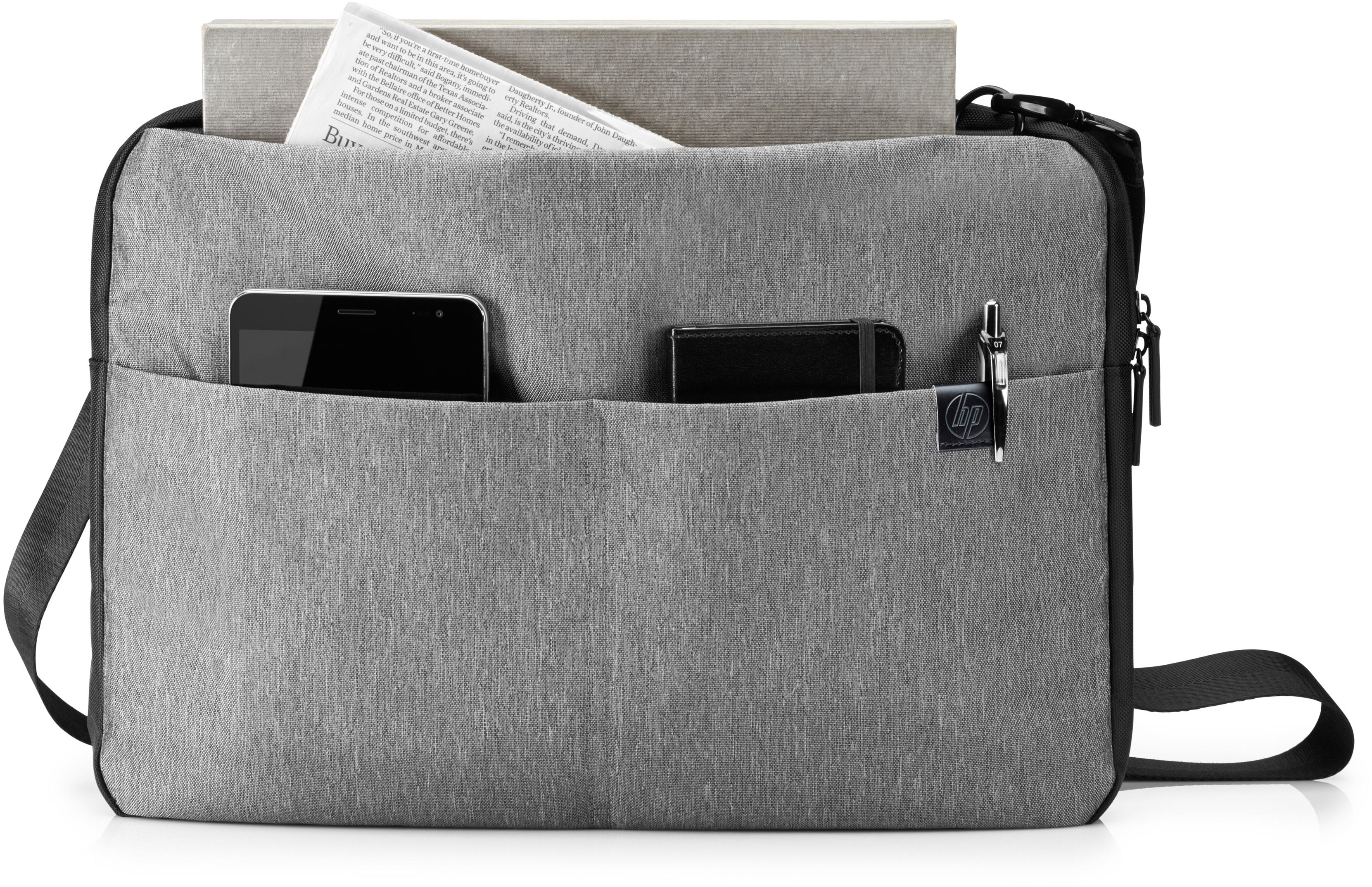 HP Signature Slim Notebooktasche Umhängetasche für Universal, Grau