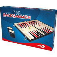 NORIS Deluxe Backgammon im Koffer Gesellschaftsspiel, Mehrfarbig