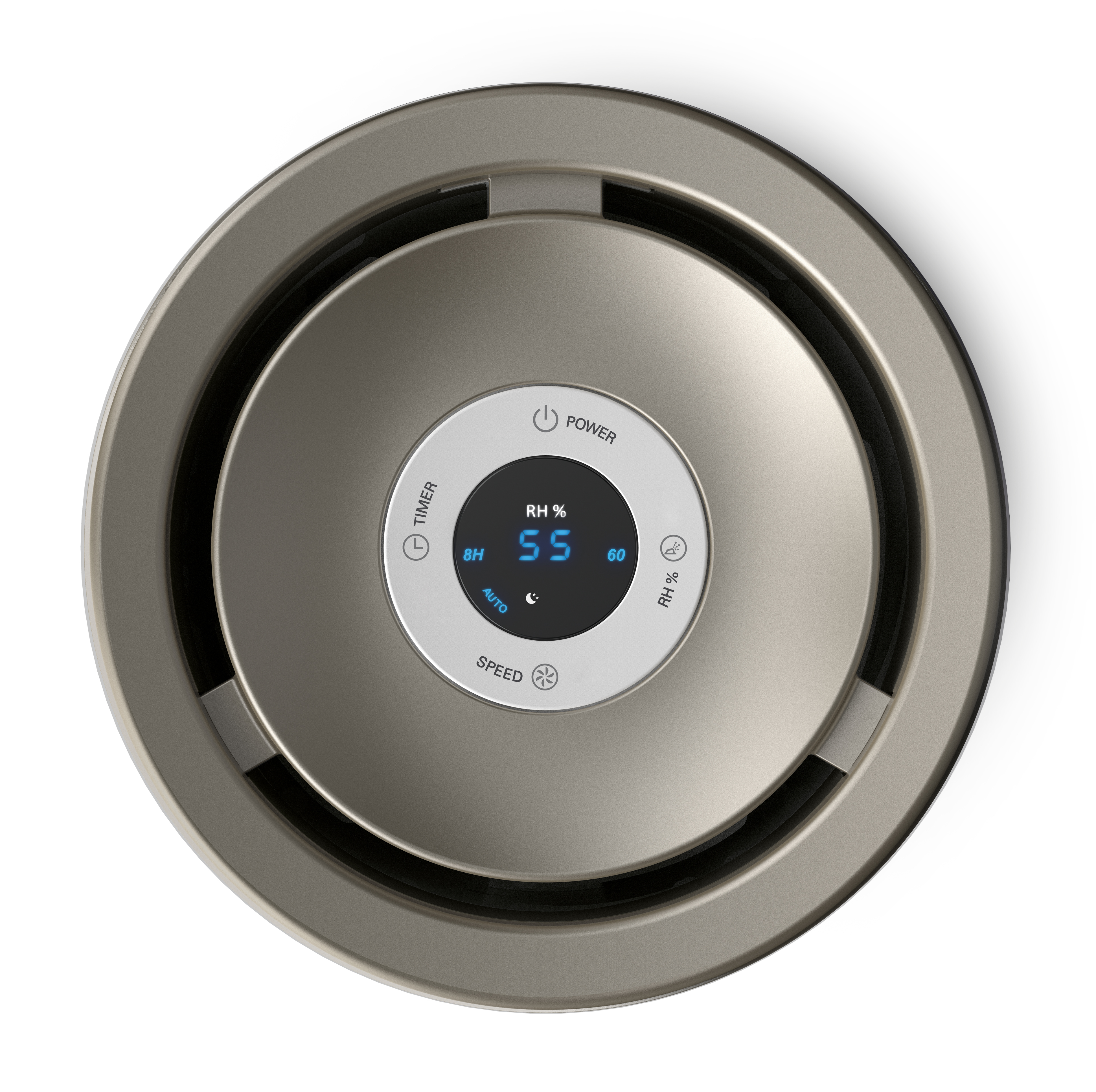 PHILIPS Luftbefeuchter HU4803/01 mit hygienischer NanoCloud-Technologie Luftbefeuchter weiß/ grau metallic (Raumgröße: 25 m²)