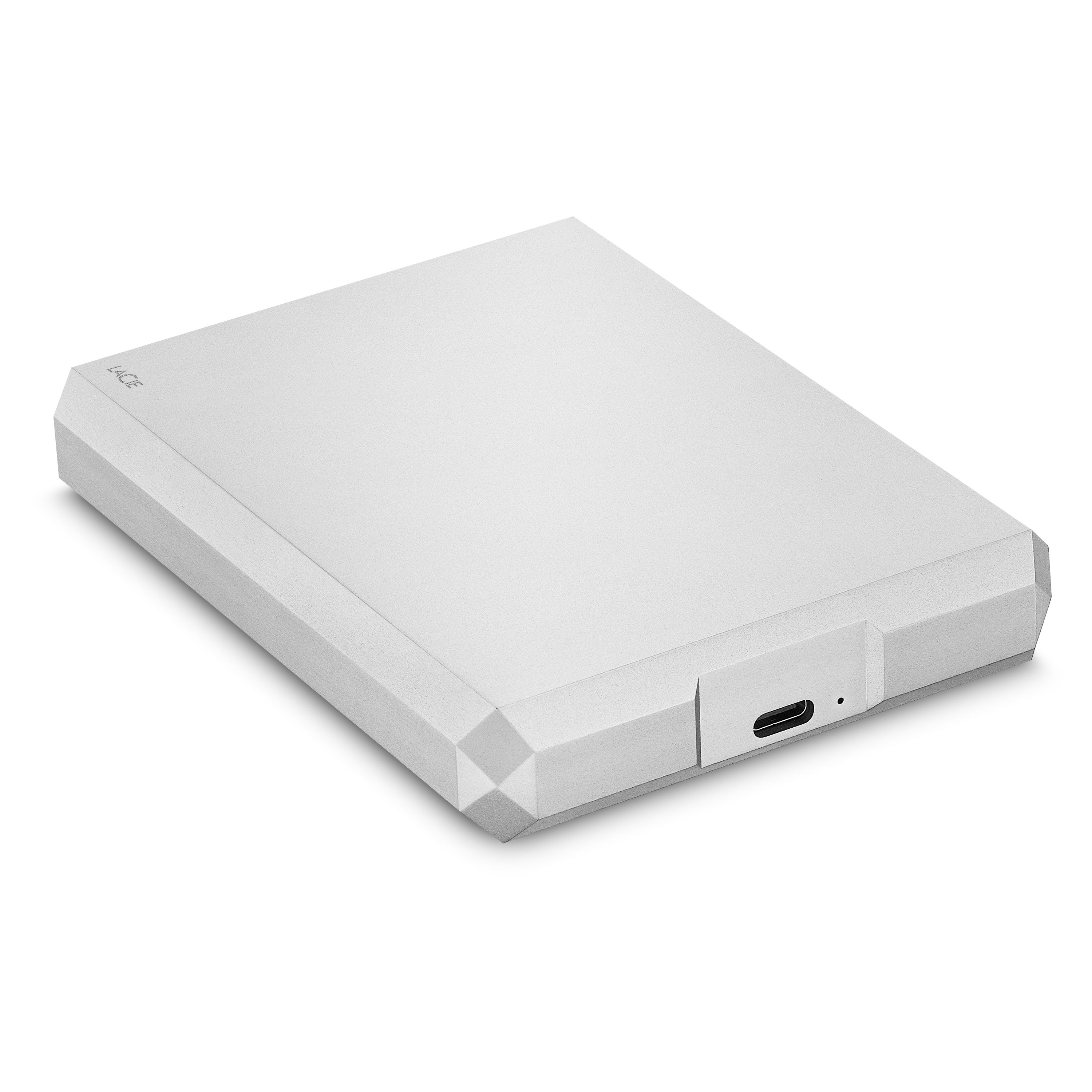 LACIE Mobile Drive USB-C Festplatte, 1 TB HDD, 2,5 Zoll, extern, Mond-Silber