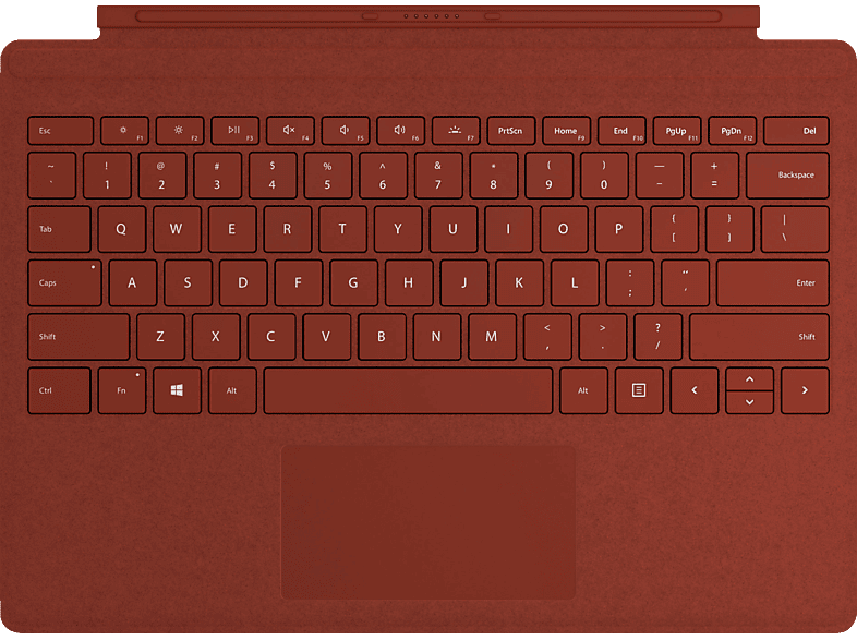 MICROSOFT Surface Poppy Cover Pro Tastatur Type Red Signature