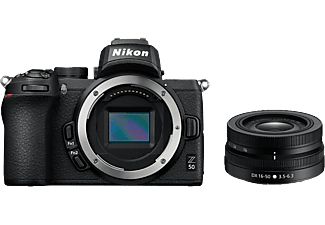 NIKON Z 50 Body + NIKKOR Z DX 16-50 mm 1:3.5-6.3 VR - Appareil photo à objectif interchangeable Noir