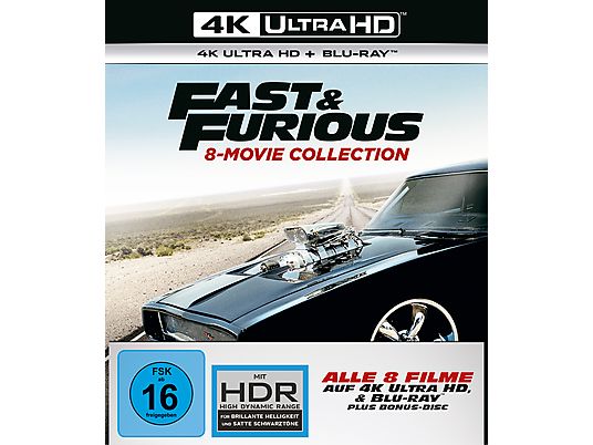 Fast & Furious 8-Movie Collection 4K UHD Exklusiv 4K Ultra HD Blu-ray