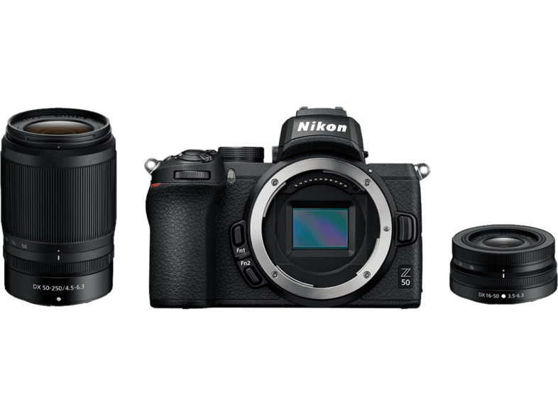 NIKON Z 50 Body + NIKKOR Z DX 16-50 mm 1:3.5-6.3 VR + NIKKOR Z DX 50-250 mm 1:4.5-6.3  VR Systemkamera kaufen | MediaMarkt