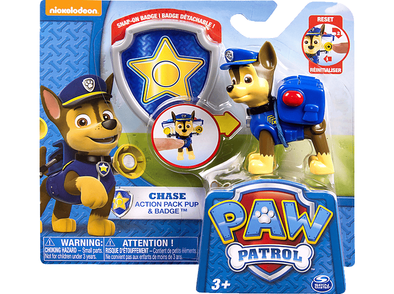 SPIN MASTER PAW Action Pack Pups Deluxe Figuren,sort Spielfigurenset