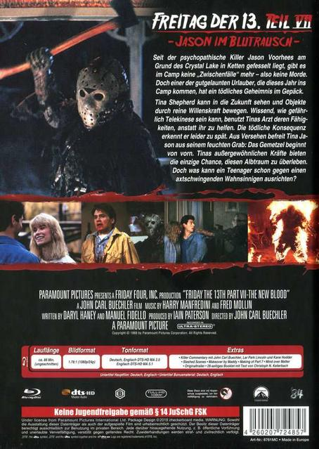 Freitag der 13. - Teil 7 - Jason im Blutrausch (Mediabook C) Limited Edition Blu-ray