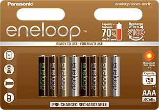 PANASONIC eneloop BK-4MCCE/8UE Earth AAA 750mAh Ni-MH akkumulátor