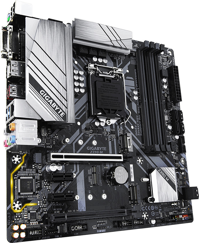 GIGABYTE Z390 M Mainboard Mehrfarbig