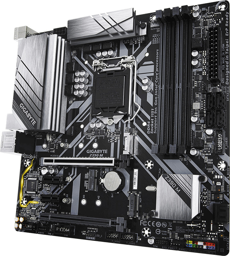 GIGABYTE Z390 M Mainboard Mehrfarbig