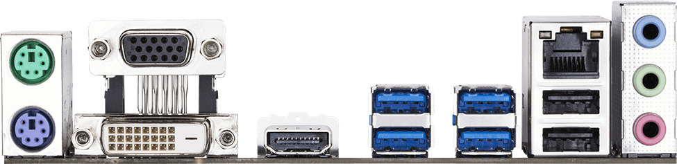 GIGABYTE GA-A320M-S2H Mainboard Mehrfarbig