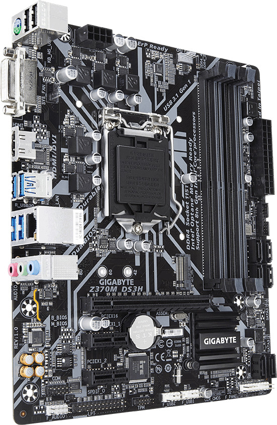 GIGABYTE Z370M DS3H Mainboard Mehrfarbig