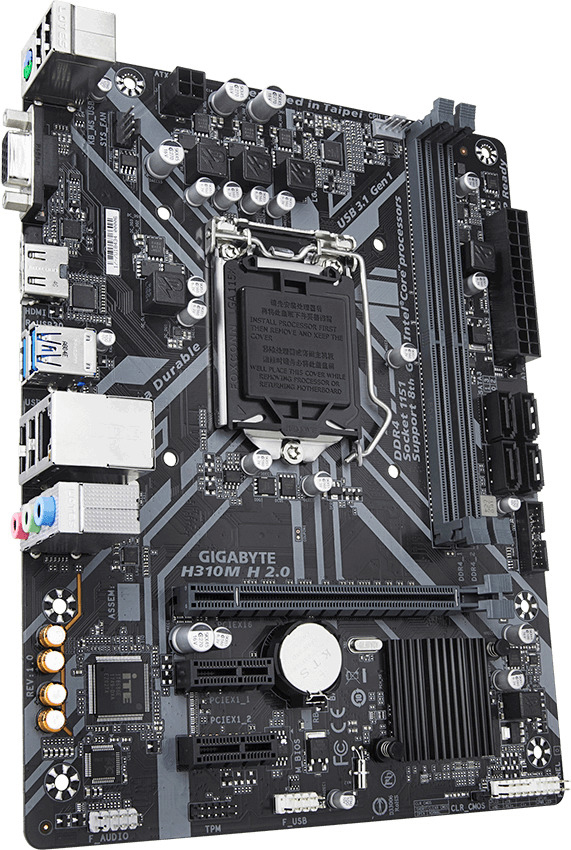 GIGABYTE H310M H 2.0 Mainboard Mehrfarbig