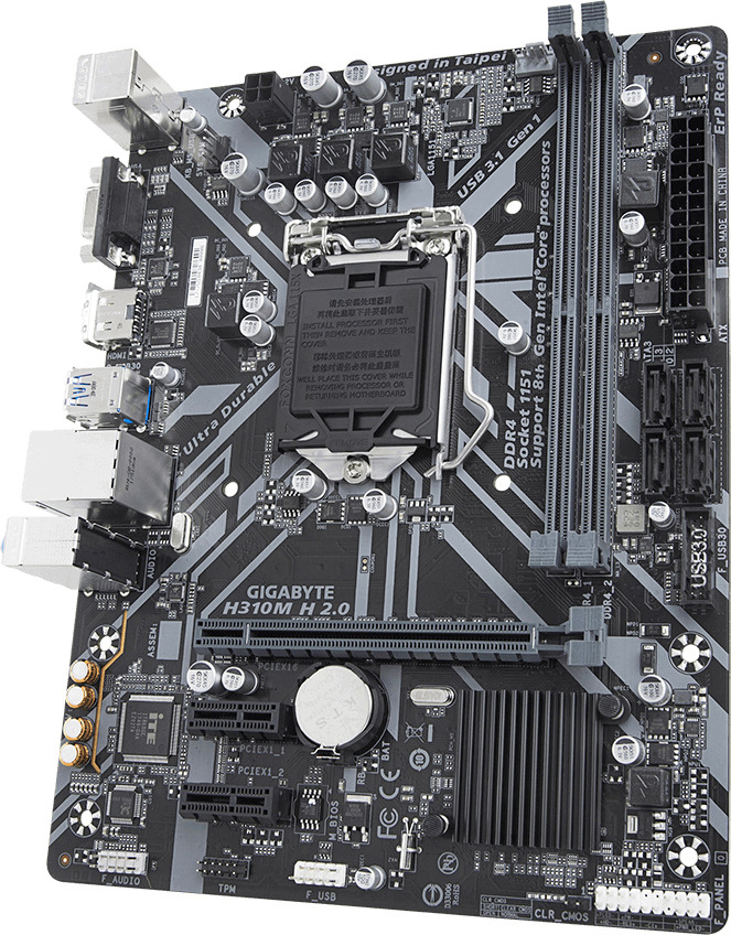 GIGABYTE H310M H 2.0 Mainboard Mehrfarbig