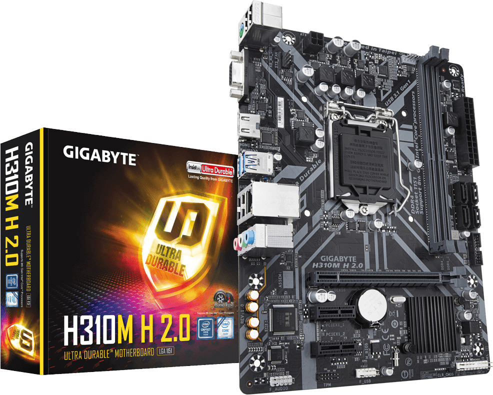 GIGABYTE H310M H 2.0 Mainboard Mehrfarbig