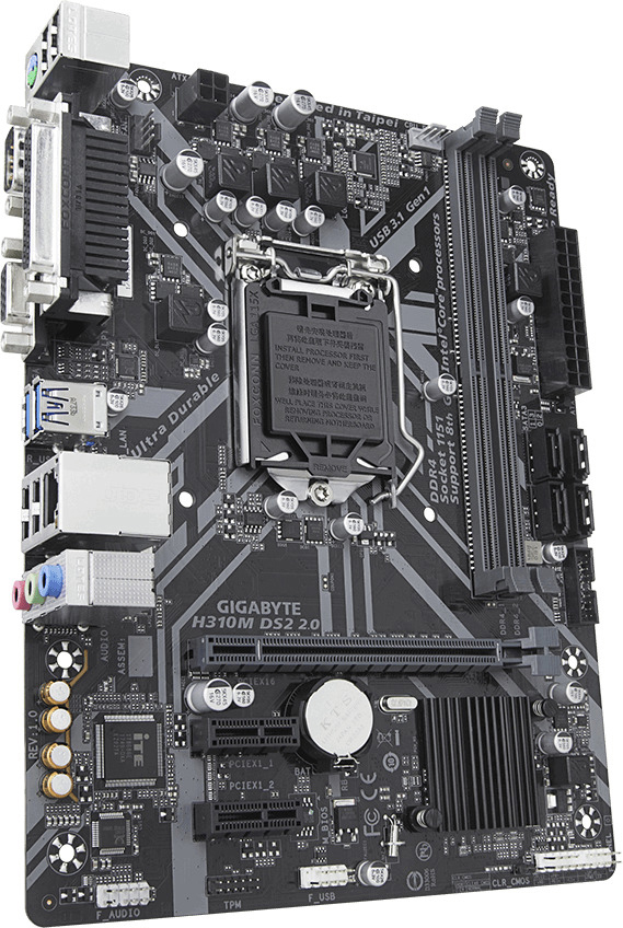 GIGABYTE H310M DS2 2.0 Mainboard Mehrfarbig