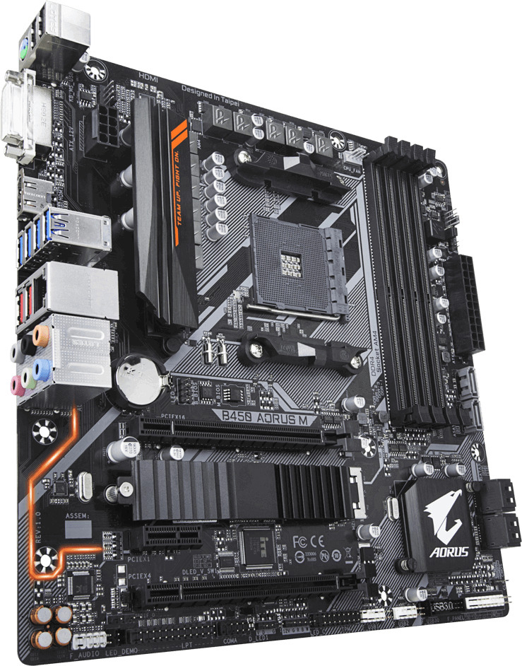 GIGABYTE B450 AORUS M Mainboard Mehrfarbig