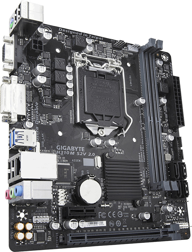 GIGABYTE H310M S2V 2.0 Mainboard Mehrfarbig