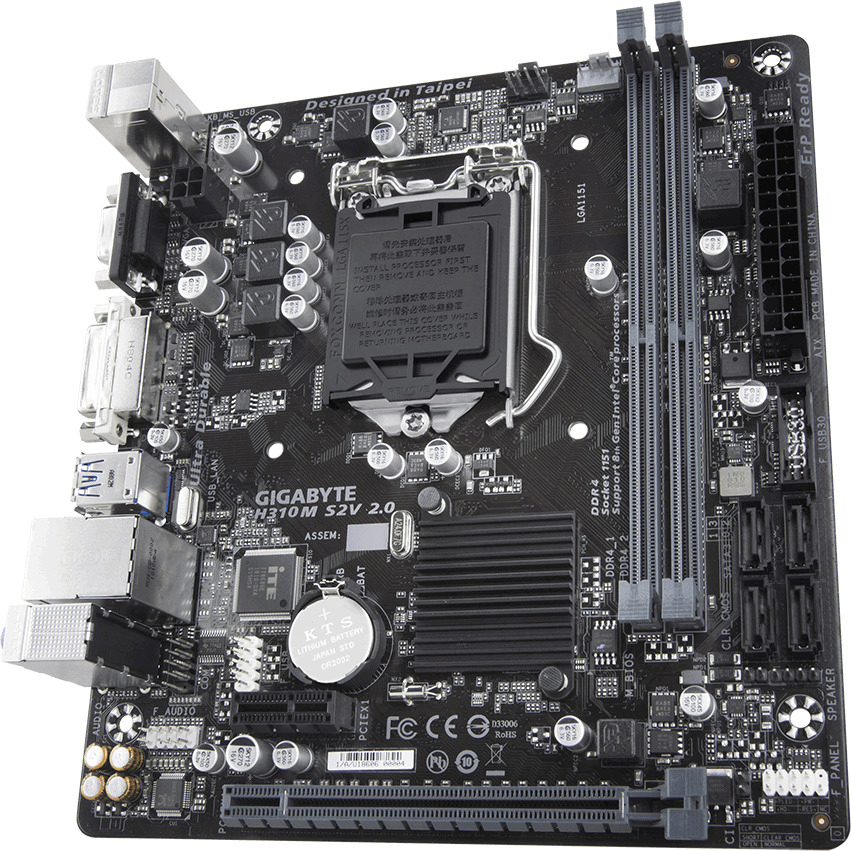 GIGABYTE H310M S2V 2.0 Mainboard Mehrfarbig