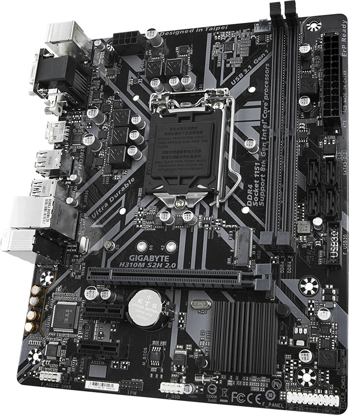 GIGABYTE H310M S2H 2.0 Mainboard Mehrfarbig