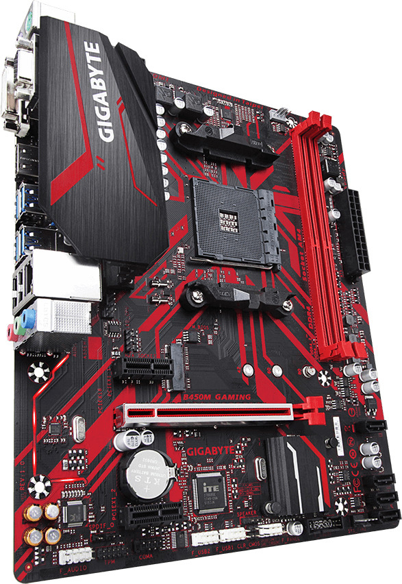 GIGABYTE B450M GAMING Mainboard Mehrfarbig