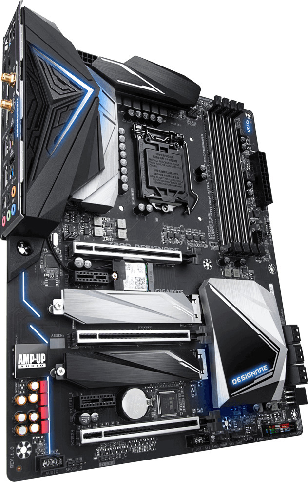 GIGABYTE Z390 DESIGNARE Mainboard Mehrfarbig