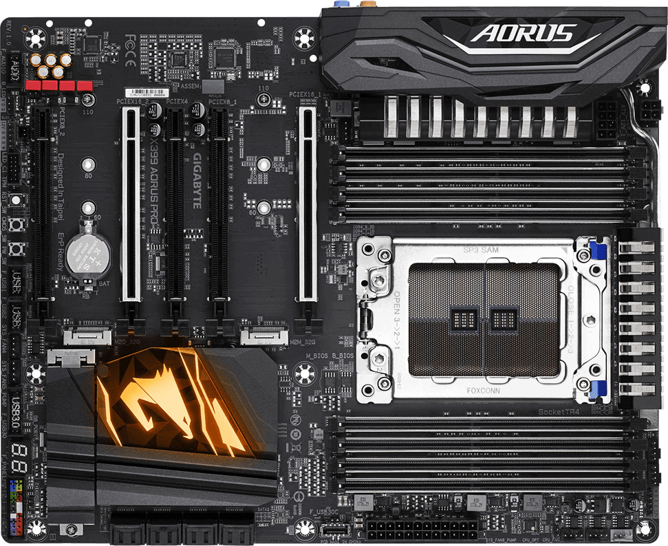 GIGABYTE X399 AORUS PRO Mainboard Mehrfarbig