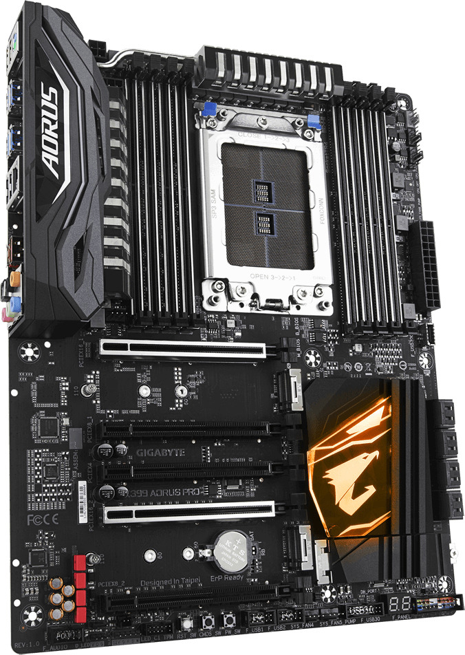 GIGABYTE X399 AORUS PRO Mainboard Mehrfarbig