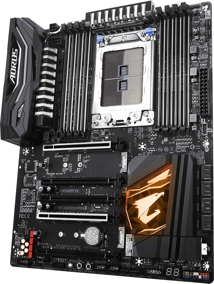 GIGABYTE X399 AORUS PRO Mainboard Mehrfarbig