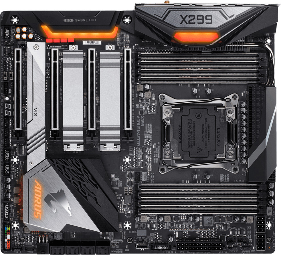 GIGABYTE X299 AORUS Master Mainboard Mehrfarbig