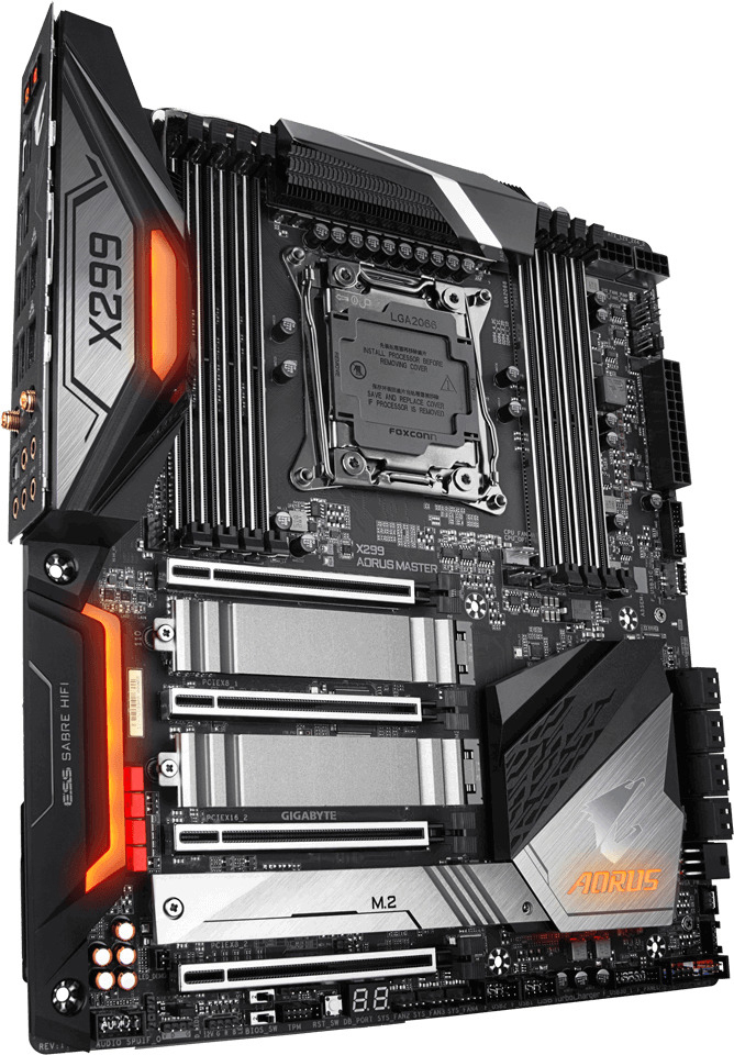 GIGABYTE X299 AORUS Master Mainboard Mehrfarbig