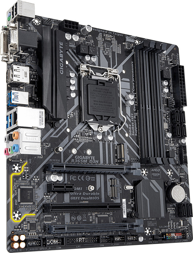 GIGABYTE B365M D3H Mainboard Mehrfarbig