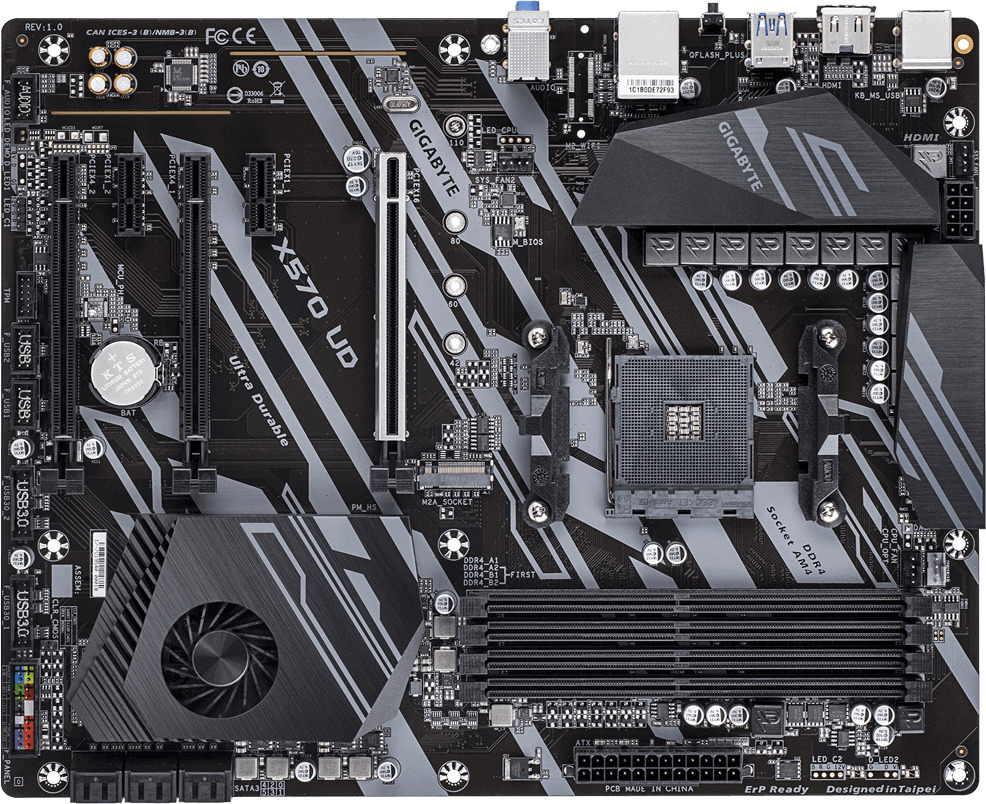 GIGABYTE X570 UD Mainboard Mehrfarbig