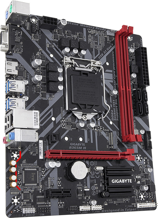 GIGABYTE B365M H Mainboard Mehrfarbig