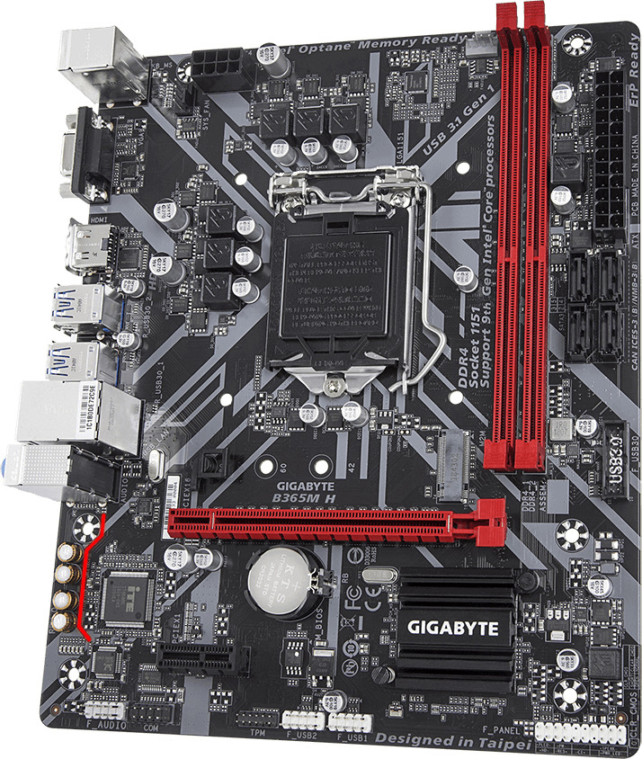 GIGABYTE B365M H Mainboard Mehrfarbig