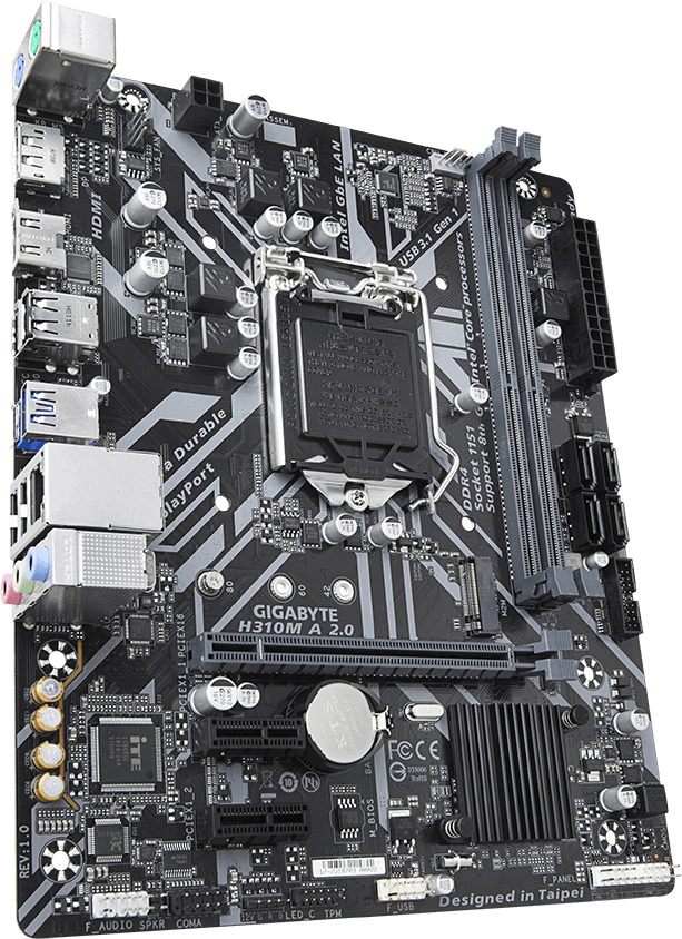 GIGABYTE H310M A 2.0 Mainboard Mehrfarbig