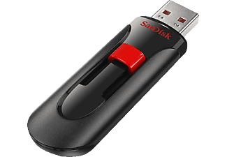 SANDISK Cruzer Glide - USB-Stick  (256 GB, Schwarz/Rot)