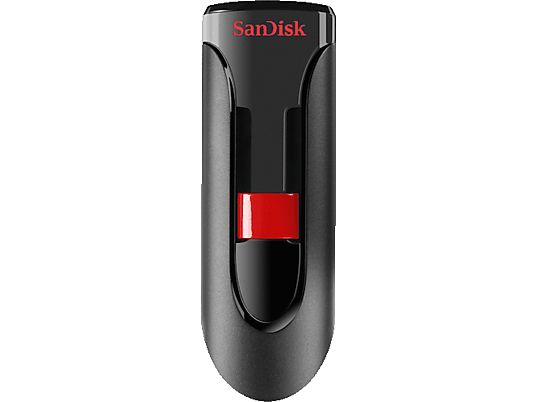 SANDISK Cruzer Glide - USB-Stick  (256 GB, Schwarz/Rot)
