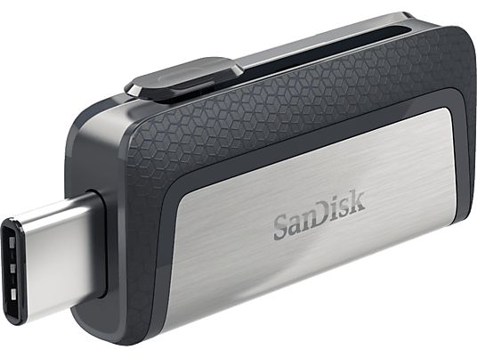 SANDISK Ultra Dual Drive USB Type-C - Clé USB  (256 GB, Noir/Acier inoxydable)