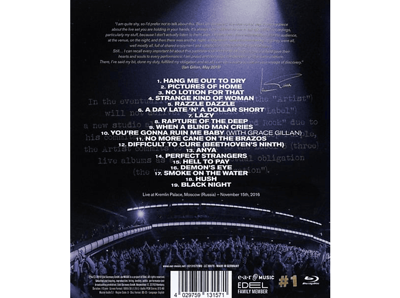 Thumbnail - Ian Gillan - Contractual Obligation #1:Live In Moscow (Blu-ray)