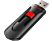 SANDISK Cruzer Glide - USB-Stick  (128 GB, Schwarz/Rot)