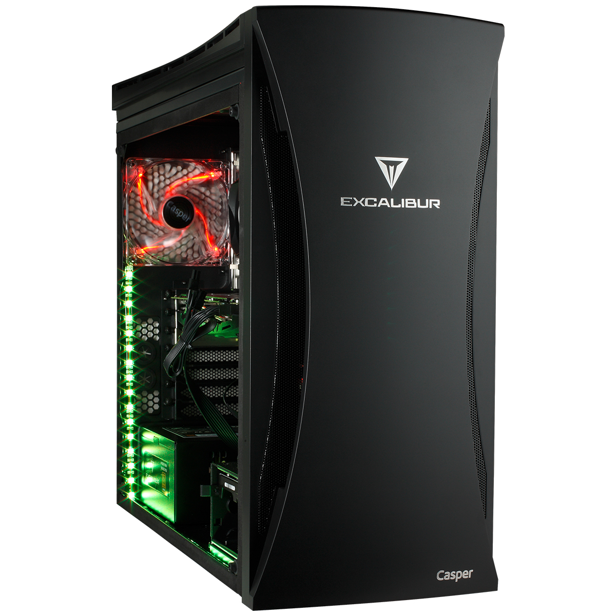 CASPER Excalibur E80Z.970K-B550A-V/ı7-9700/16GB RAM/1TB+240GB SSD/MSI 8G RX570/WIN10 Gaming Kasa Siyah