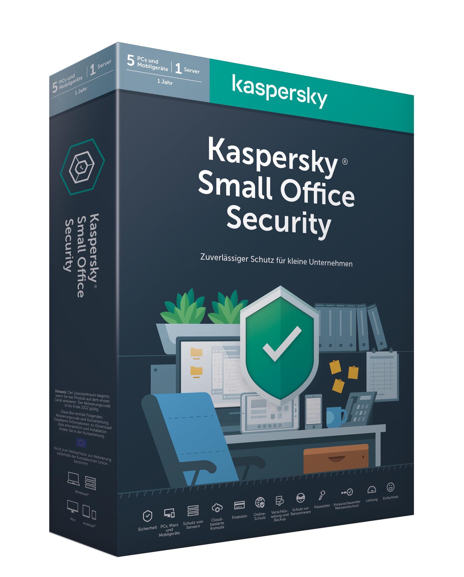 Kaspersky Small Office Security 7.0 (5+1 Users) Code in der Box - [PC]