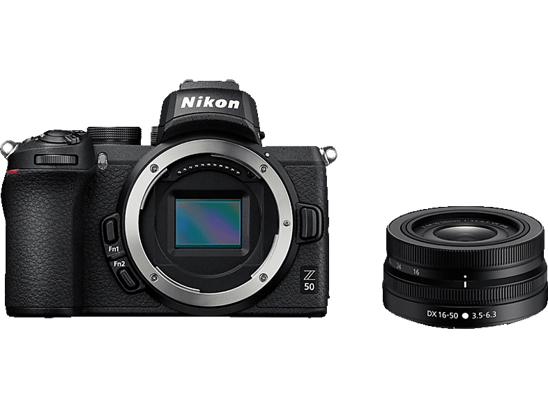 NIKON Z 50 Kit Systemkamera 16-50 mm, WLAN mit 8 Display Objektiv cm Touchscreen