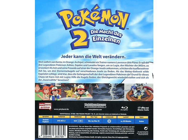 Thumbnail - Pokemon 2 - Die Macht des Einzelnen Blu-ray
