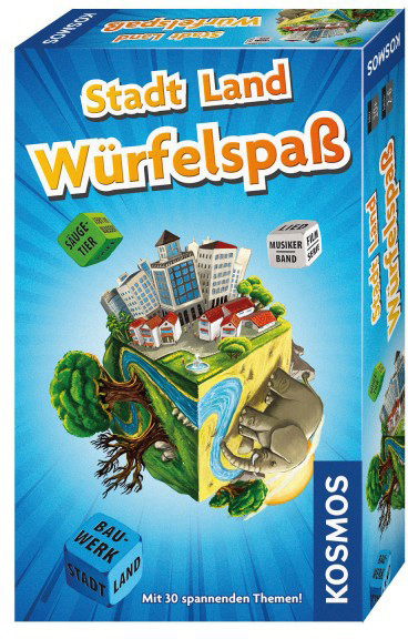KOSMOS Stadt, Land, Würfelspaß Mitbringspiel