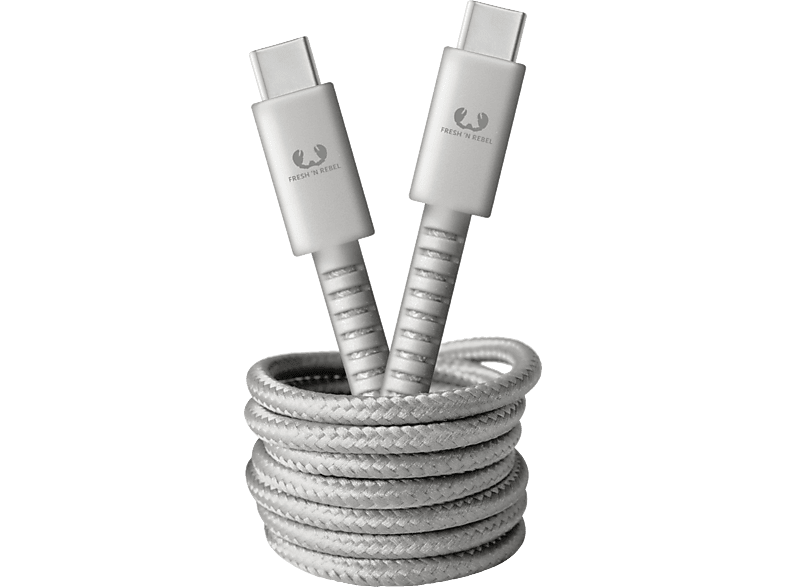 FRESH N REBEL USB-C-kabel - USB-C Fabriq 1.5 m Ice Grey (2CCC150IG)