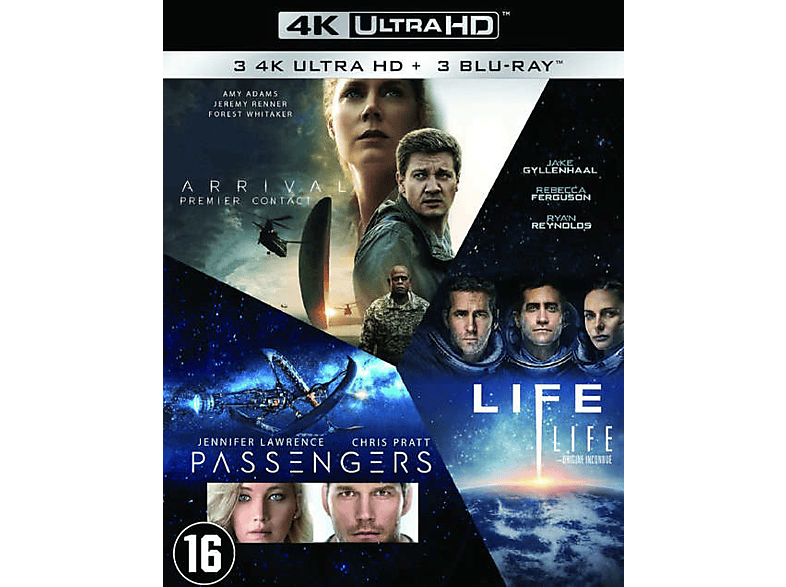 The Arrival / Life / Passengers 4K Blu-ray